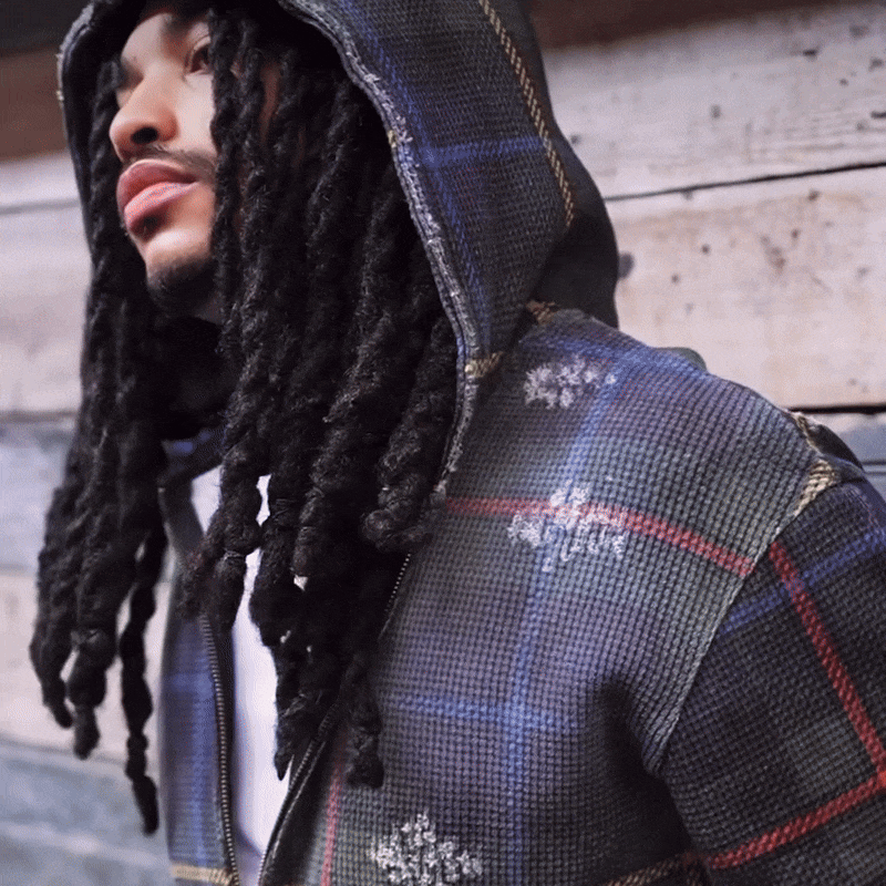 Tartan Plaid Zip-Up Hoodie