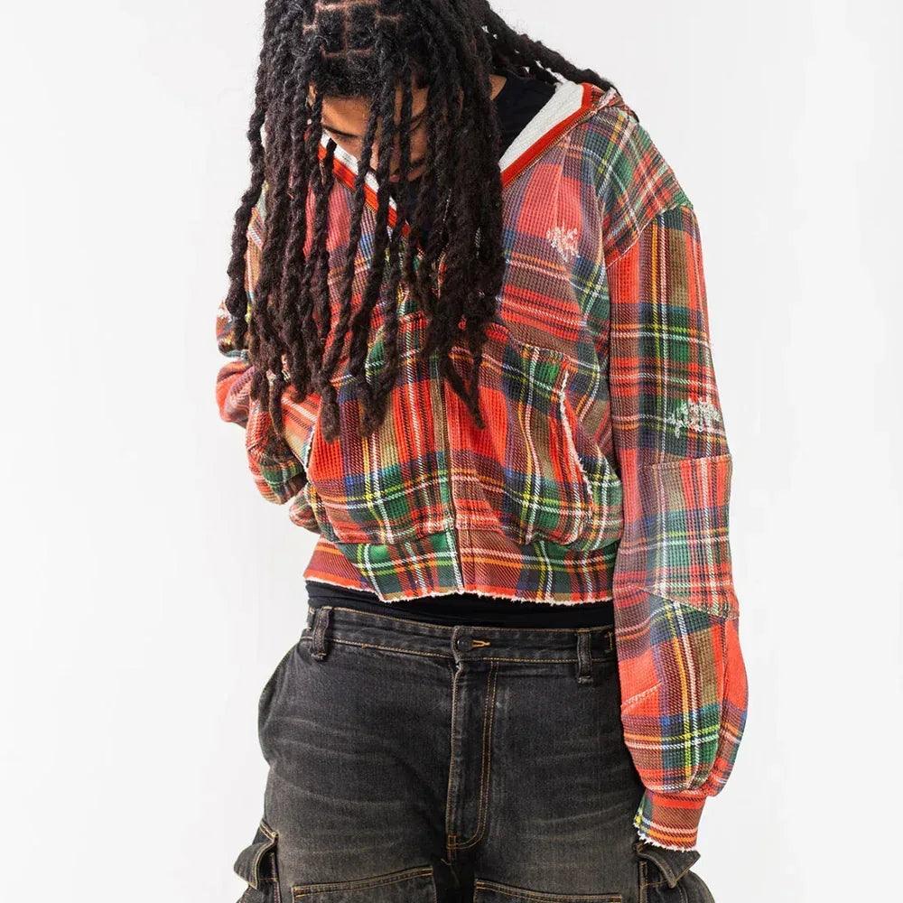Tartan Plaid Zip Up Hoodie - XWORE NYC - VENTURER