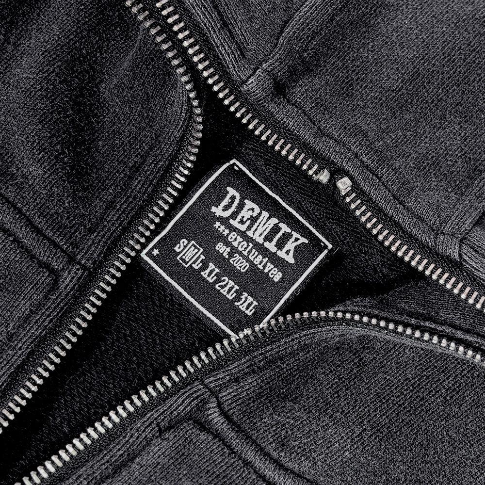Distressed Triple Zip Hoodie - DEMIK EXCLUSIVES - VENTURER