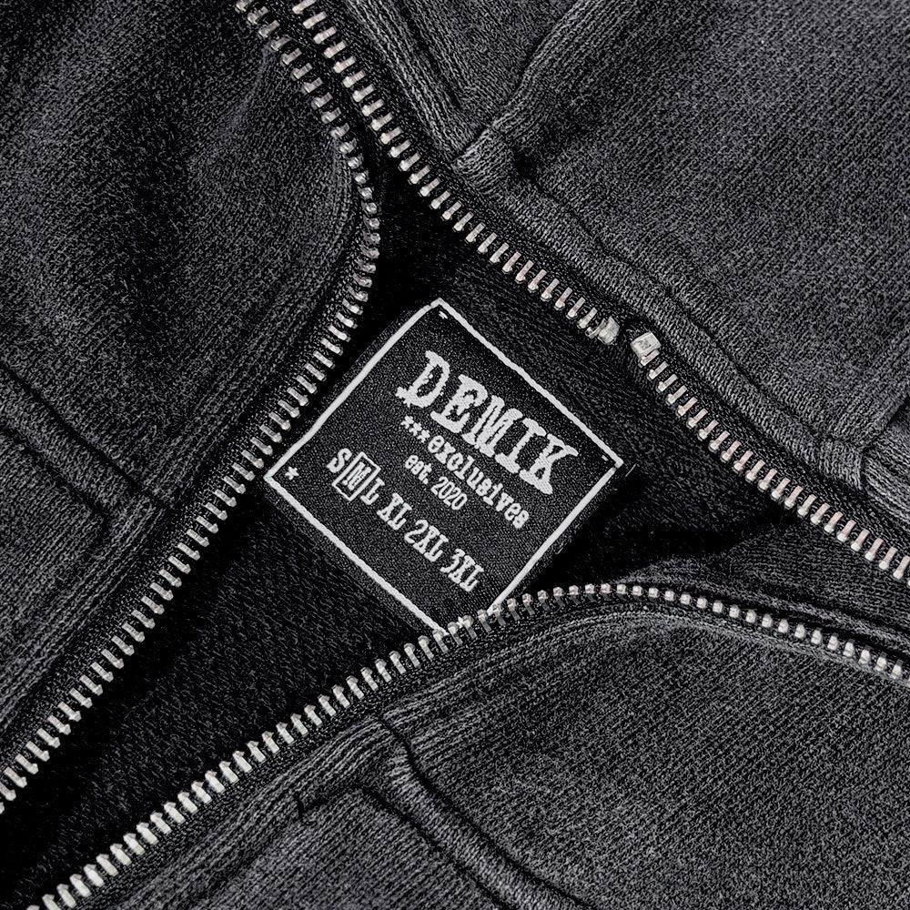 Distressed Triple Zip Hoodie - DEMIK EXCLUSIVES - VENTURER