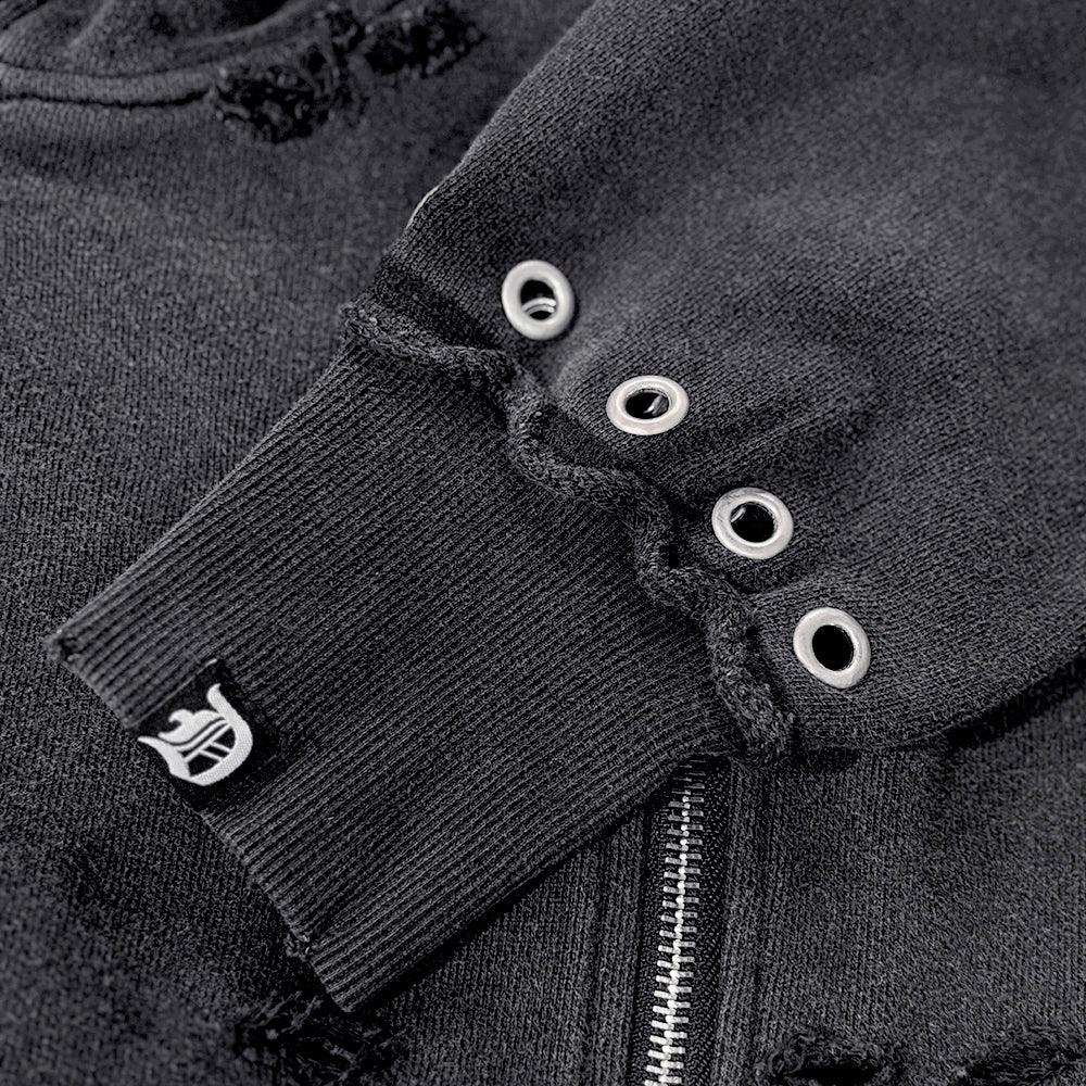 Distressed Triple Zip Hoodie - DEMIK EXCLUSIVES - VENTURER