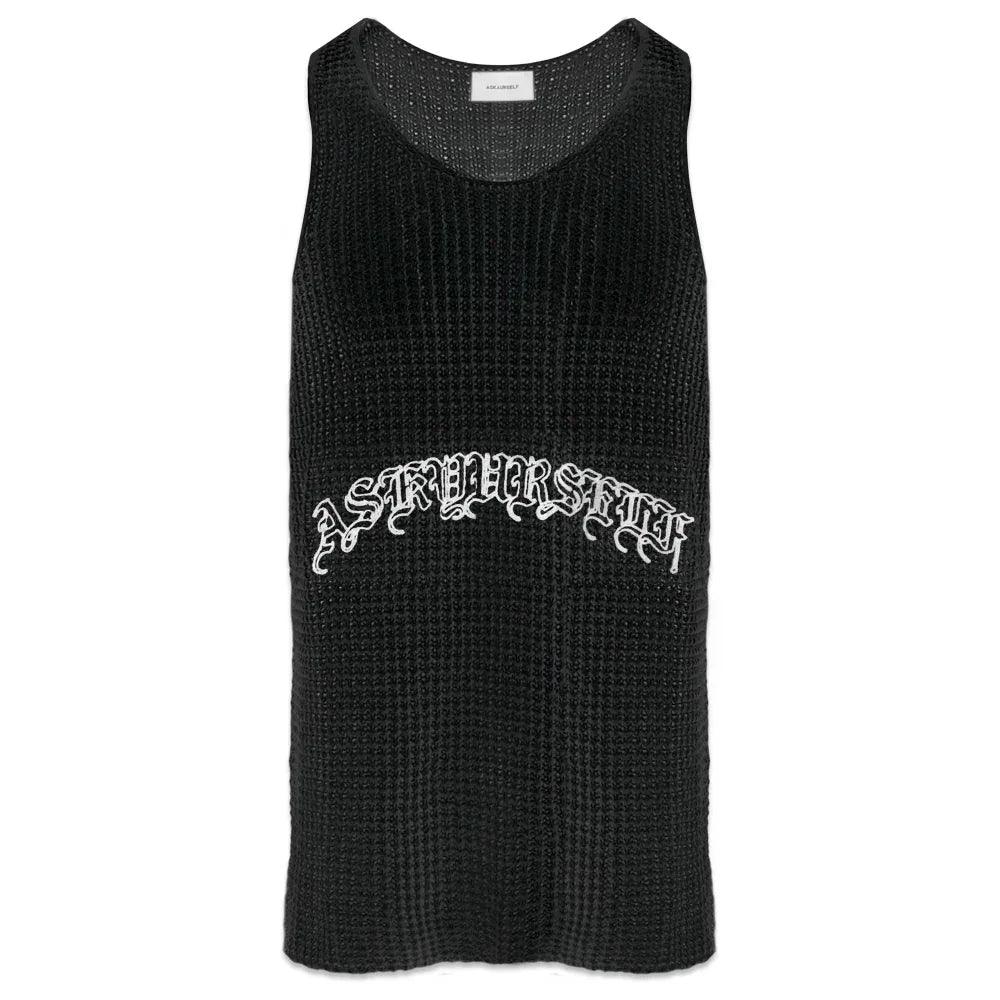 Goth Knit Crochet Tank - ASKYURSELF - VENTURER