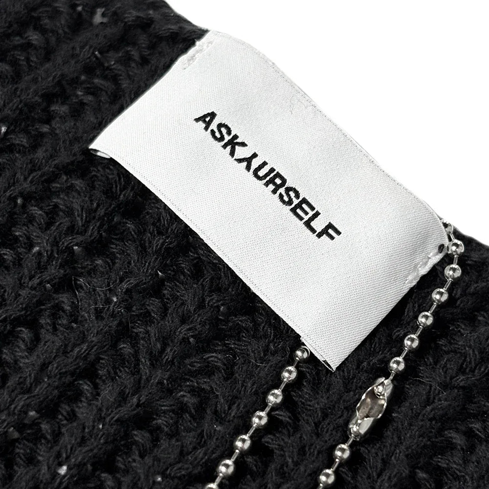 Goth Knit Crochet Tank - ASKYURSELF - VENTURER