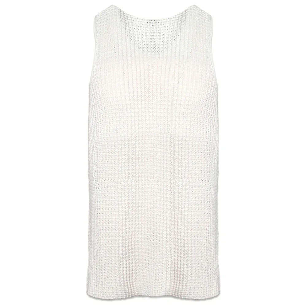 Goth Knit Crochet Tank - ASKYURSELF - VENTURER