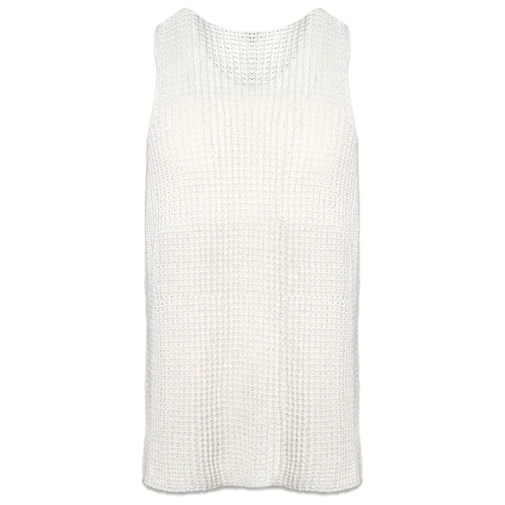 Goth Knit Crochet Tank - ASKYURSELF - VENTURER