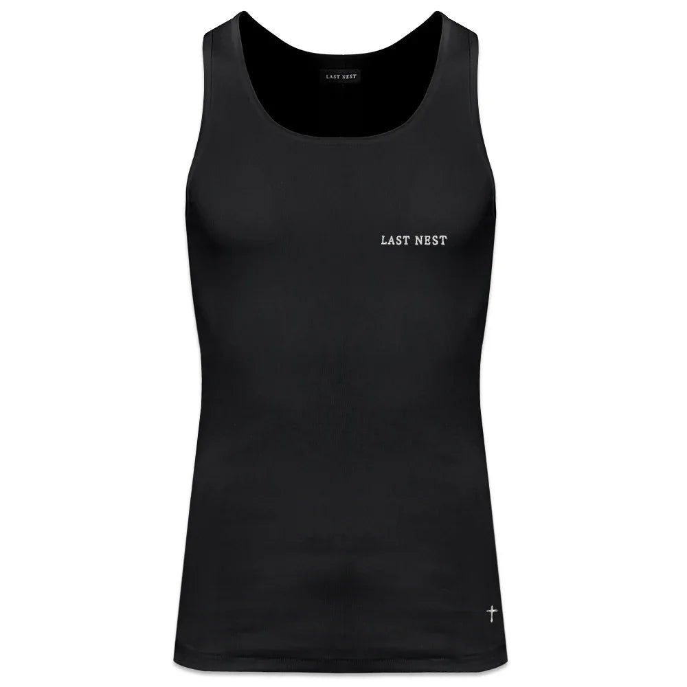 last nest タンクトップ LAST NEST(ラストネスト)商品ページ - Logo Emb Tank Top - Black