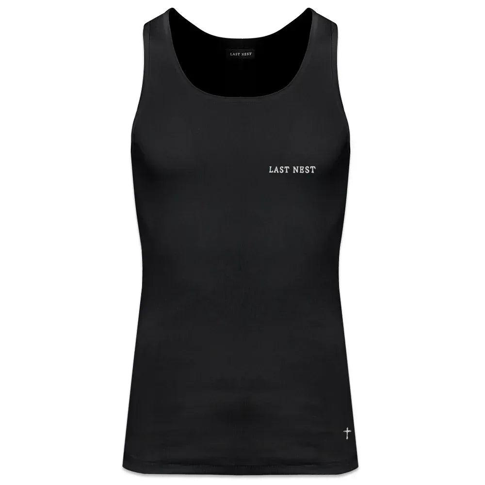 LAST NEST(ラストネスト)商品ページ - Logo Emb Tank Top - Black 