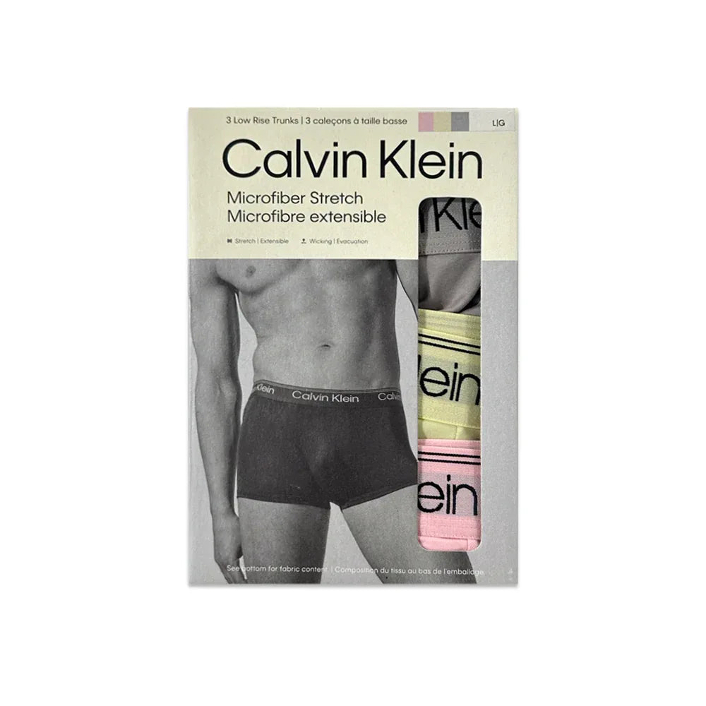 Micro Stretch Low Rise Trunk 3PK - CALVIN KLEIN - VENTURER