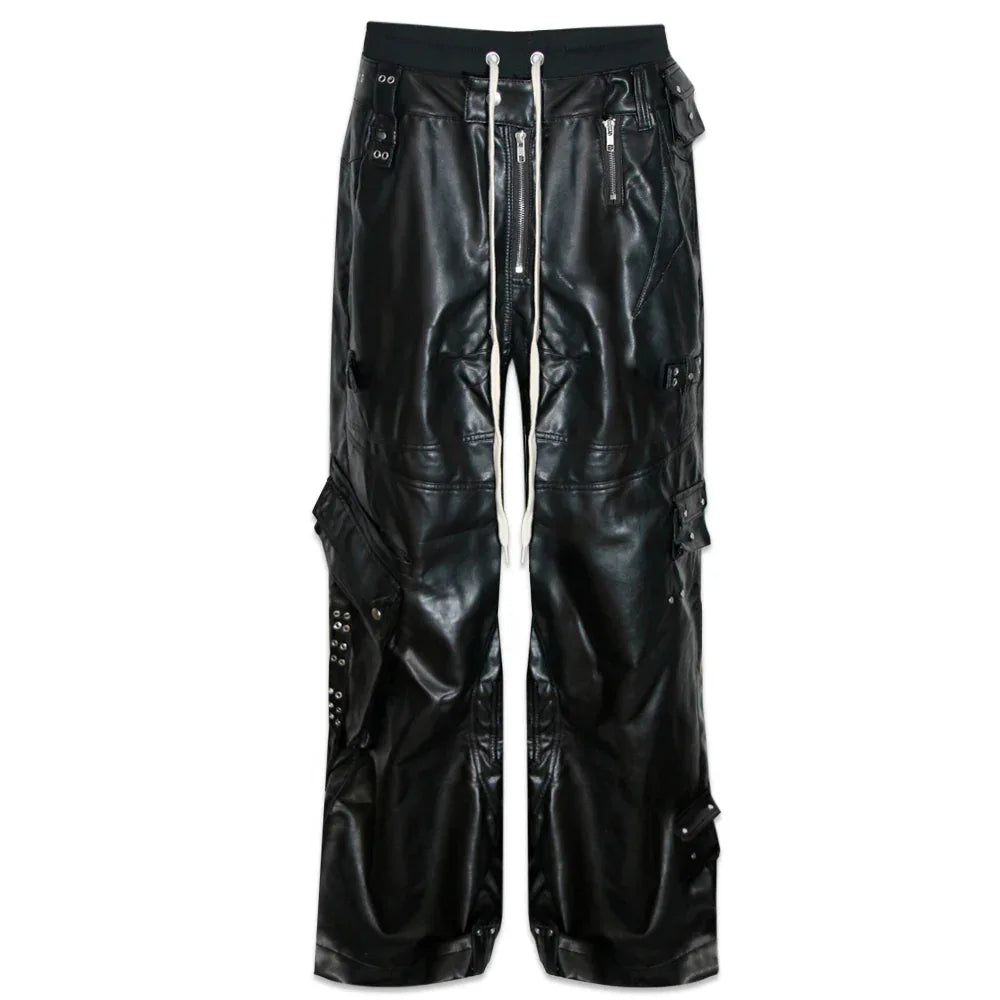 Ghidorah Chaos Leather Cargo Pants - COZY WORLDWIDE - VENTURER