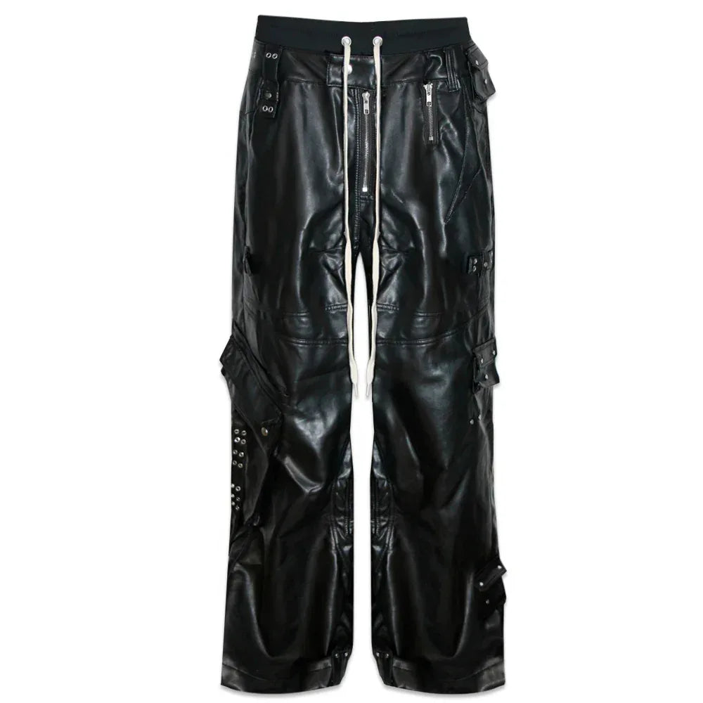 Ghidorah Chaos Leather Cargo Pants - COZY WORLDWIDE - VENTURER