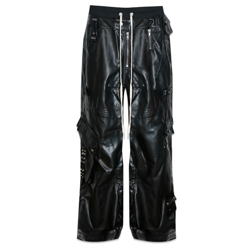 Ghidorah Chaos Leather Cargo Pants