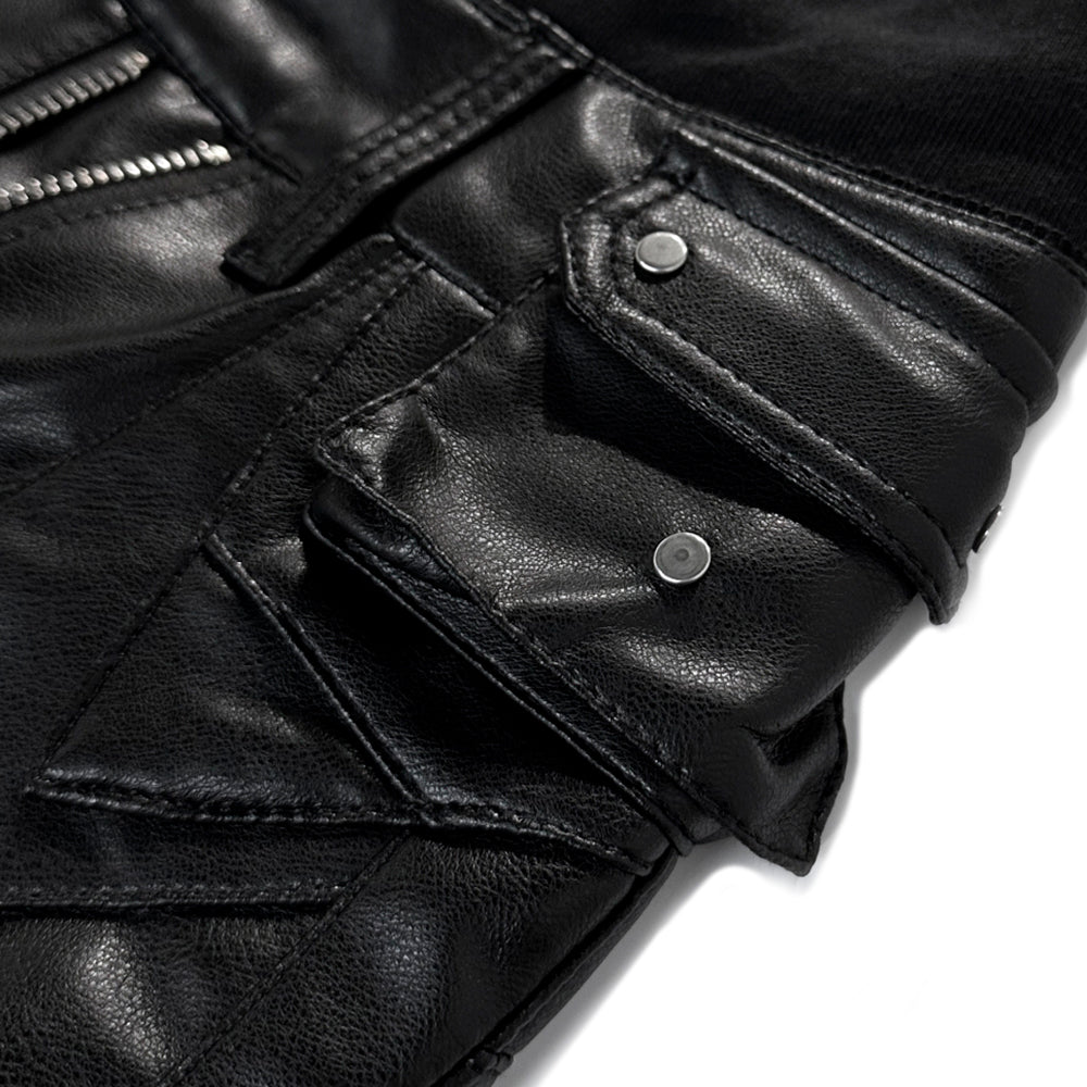 Ghidorah Chaos Leather Cargo Pants