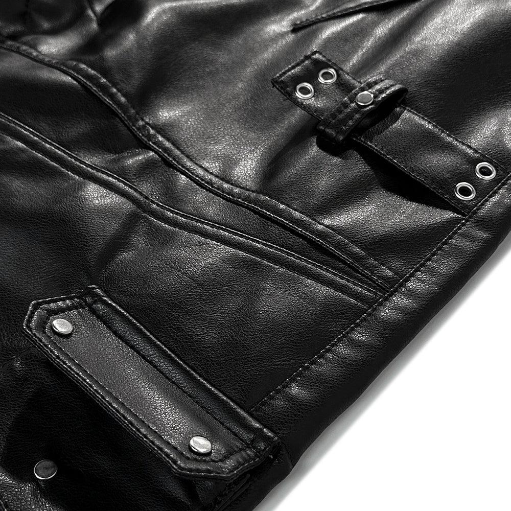 Ghidorah Chaos Leather Cargo Pants - COZY WORLDWIDE - VENTURER