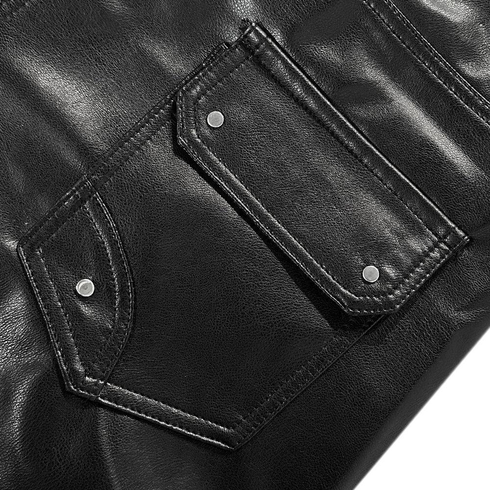 Ghidorah Chaos Leather Cargo Pants - COZY WORLDWIDE - VENTURER