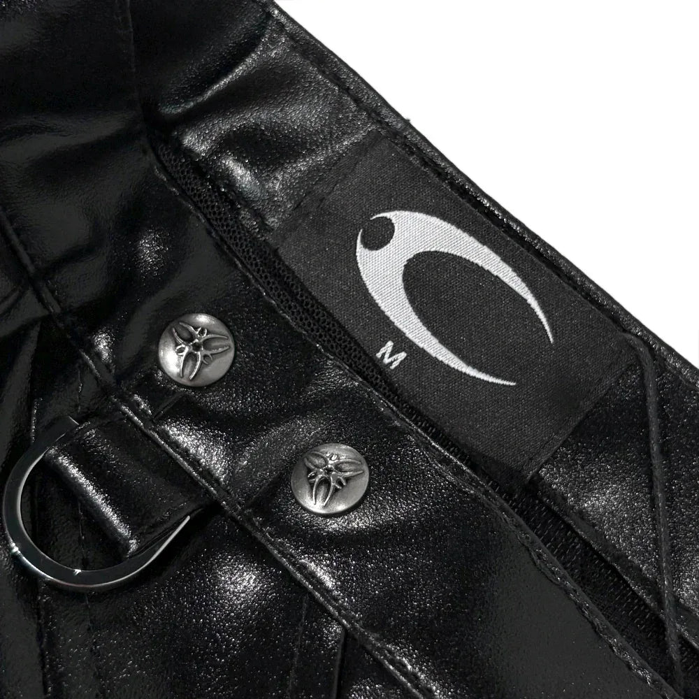 005 Chaos Dream Leather Skirt Pants - COZY WORLDWIDE - VENTURER