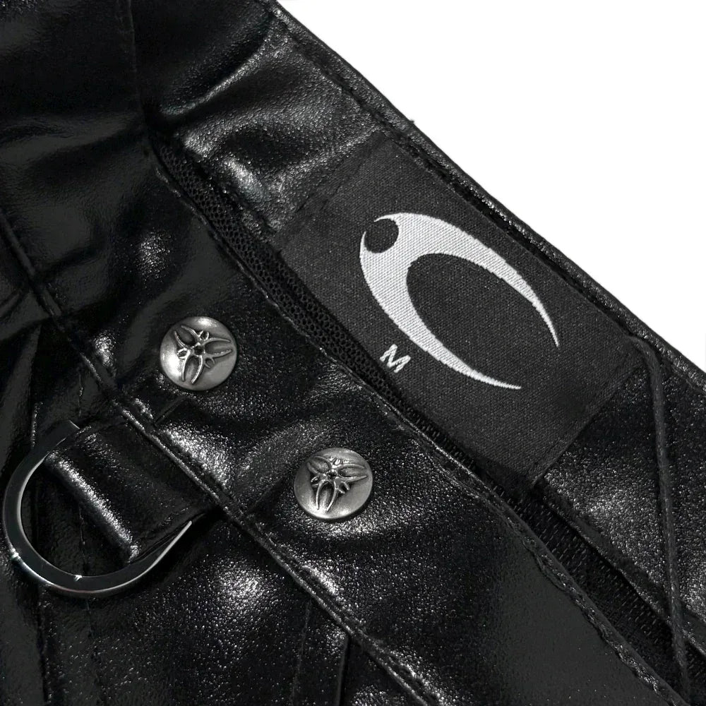 005 Chaos Dream Leather Skirt Pants - COZY WORLDWIDE - VENTURER