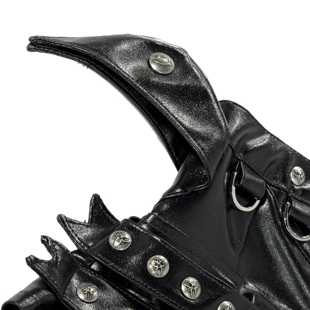 005 Chaos Dream Leather Skirt Pants - COZY WORLDWIDE - VENTURER