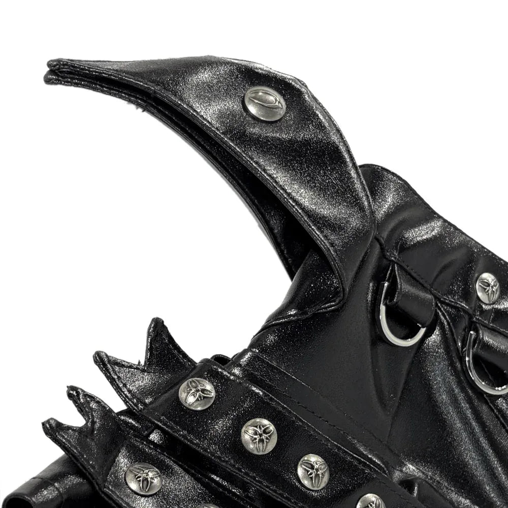 005 Chaos Dream Leather Skirt Pants - COZY WORLDWIDE - VENTURER