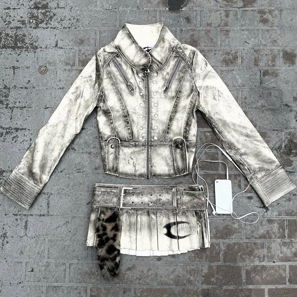 White Waxed Skirt - COZY WORLDWIDE - VENTURER