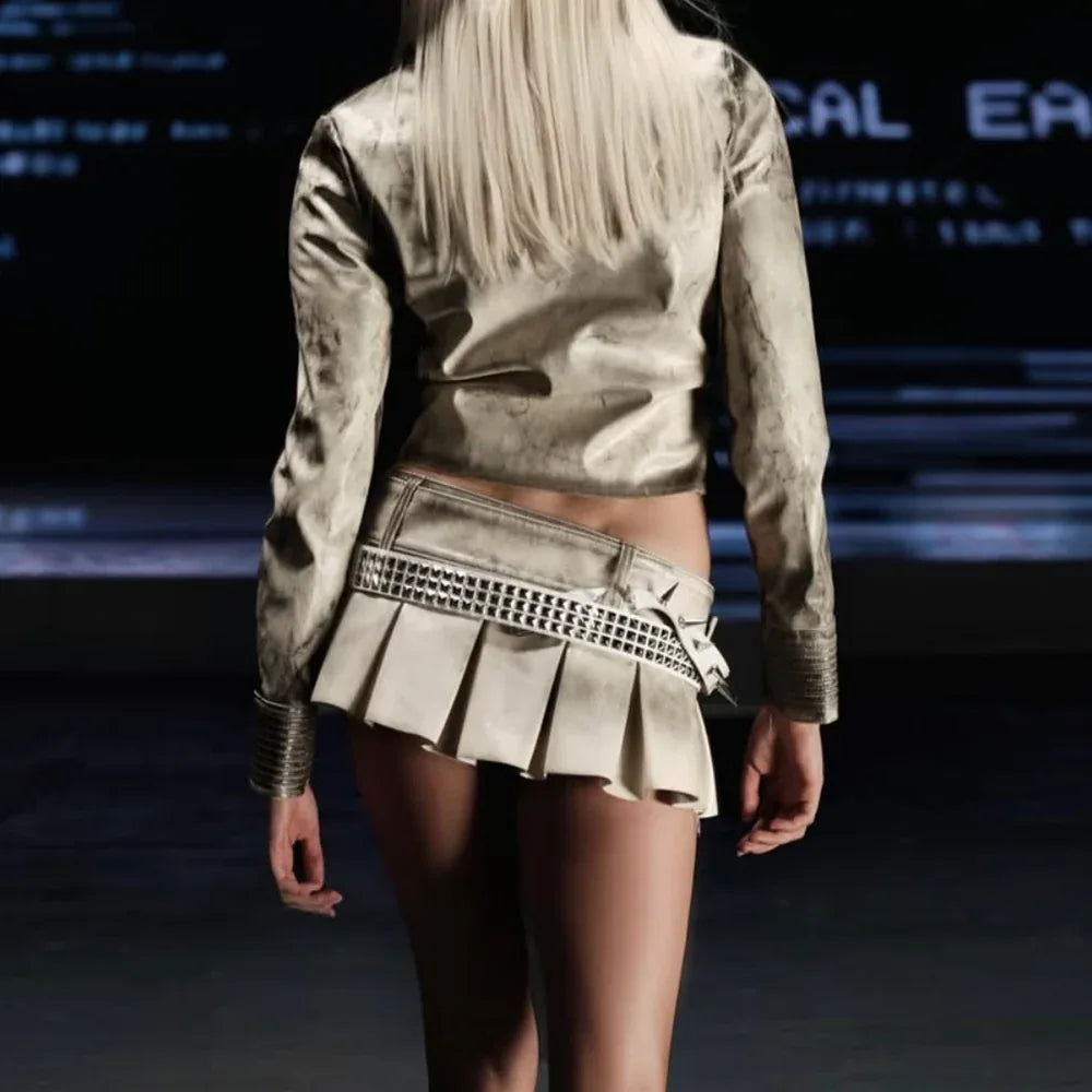 White Waxed Skirt - COZY WORLDWIDE - VENTURER