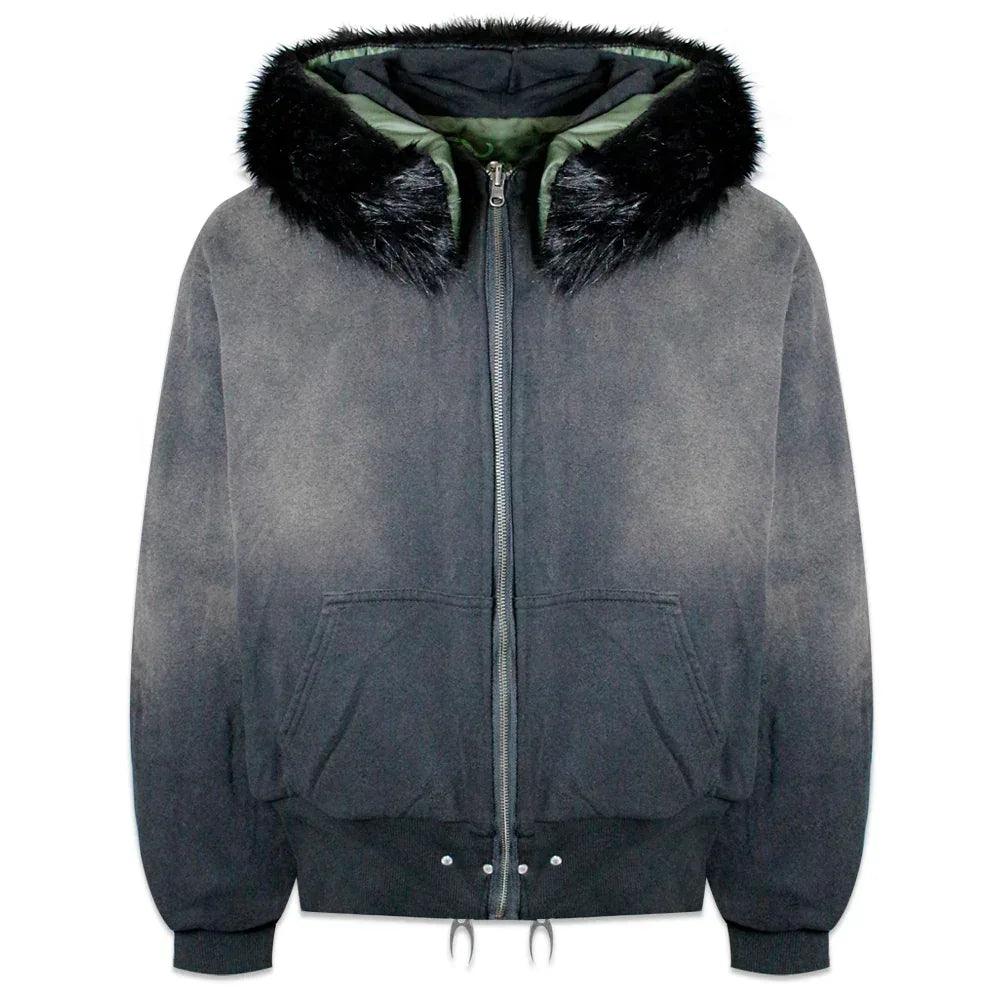 Cozy Chaos Olive Reversible Bomber Jacket - COZY WORLDWIDE - VENTURER