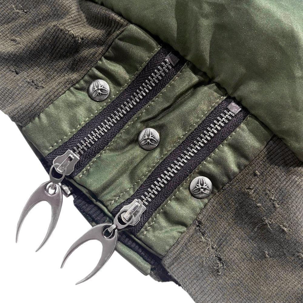 Cozy Chaos Olive Reversible Bomber Jacket - COZY WORLDWIDE - VENTURER