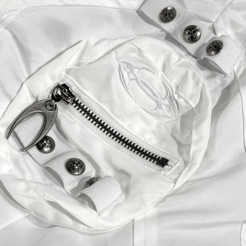 Cozy Chaos White Reversible Bomber Jacket - COZY WORLDWIDE - VENTURER