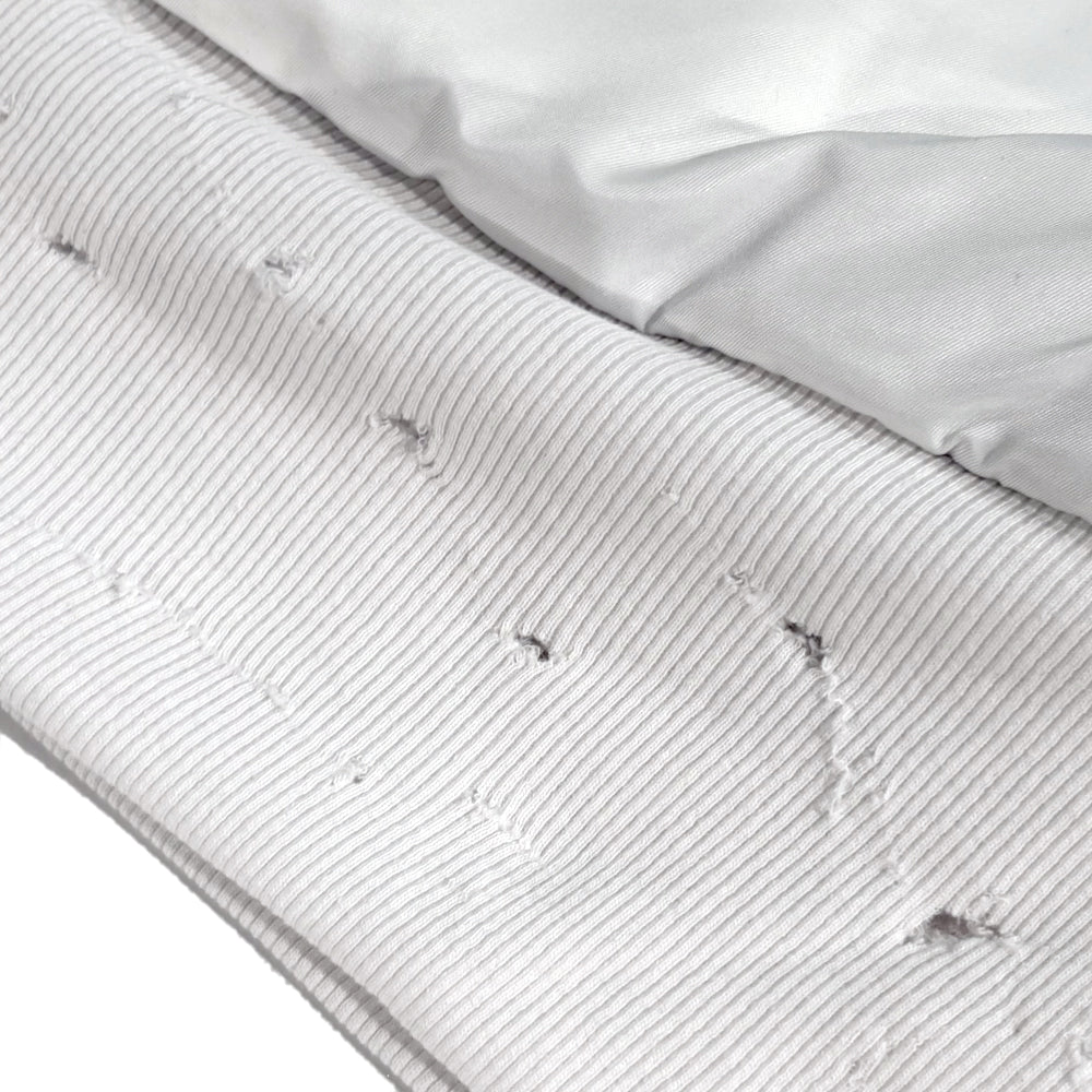 Cozy Chaos White Reversible Bomber Jacket