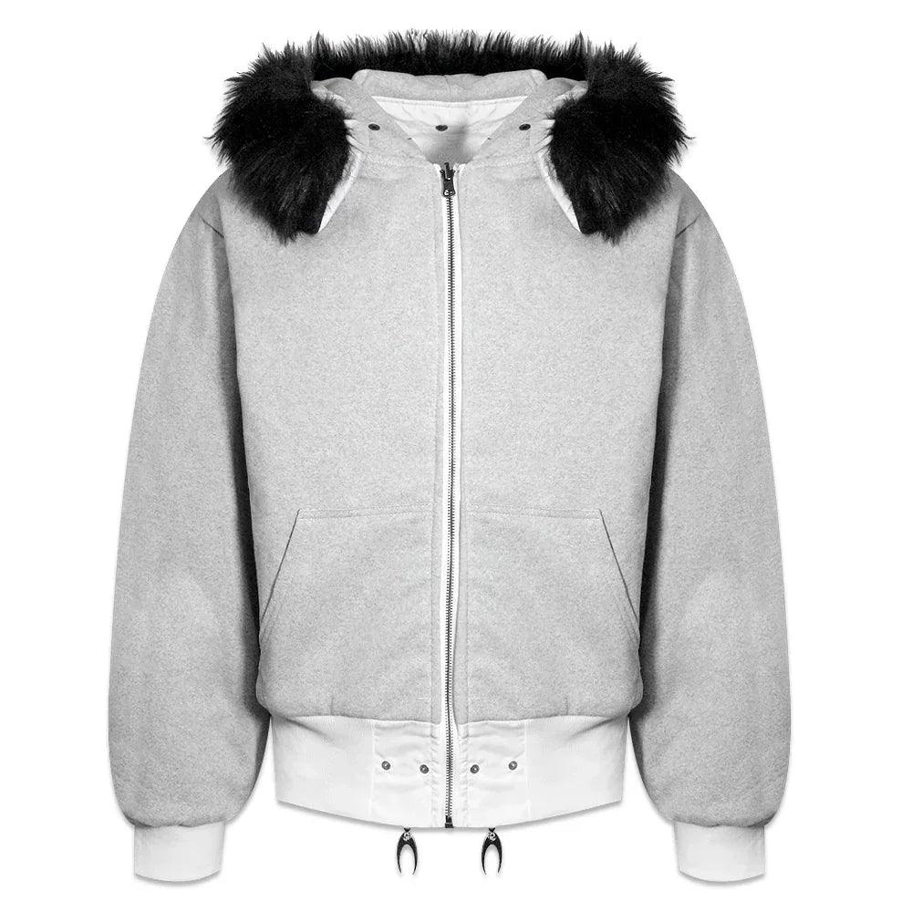 Cozy Chaos White Reversible Bomber Jacket - COZY WORLDWIDE - VENTURER