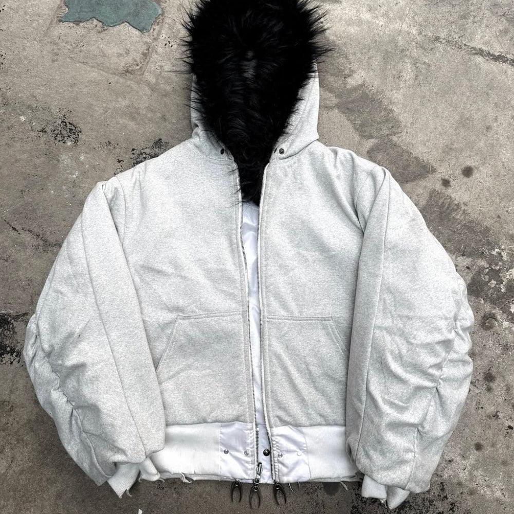 Cozy Chaos White Reversible Bomber Jacket - COZY WORLDWIDE - VENTURER