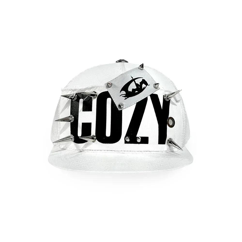 cozy worldwide SPIKED White メッシュキャップ Cozy world Wide】COZY SPIKED LOGO CAP – PRESSING WEB SHOP
