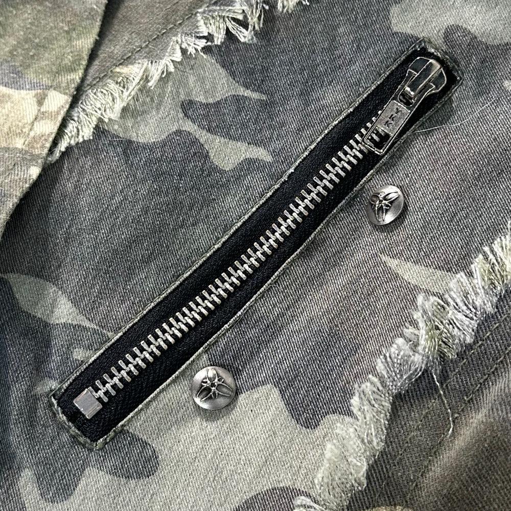 Chaos Dream Waxed Camo Bomber Jacket - COZY WORLDWIDE - VENTURER