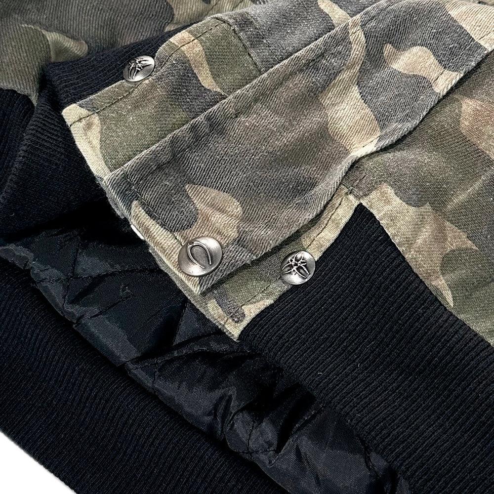 Chaos Dream Waxed Camo Bomber Jacket - COZY WORLDWIDE - VENTURER