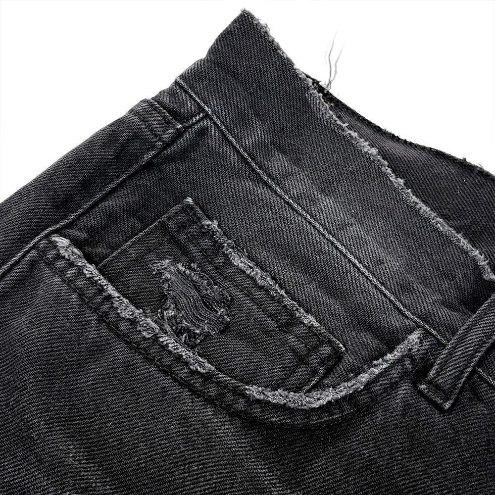 Frayed Baggy Jeans - ASKYURSELF - VENTURER