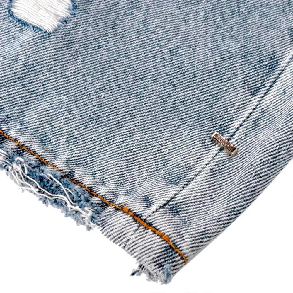 Frayed Baggy Jeans - ASKYURSELF - VENTURER