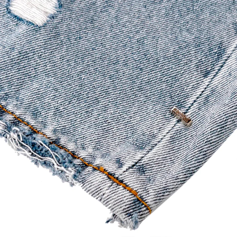 Frayed Baggy Jeans - ASKYURSELF - VENTURER