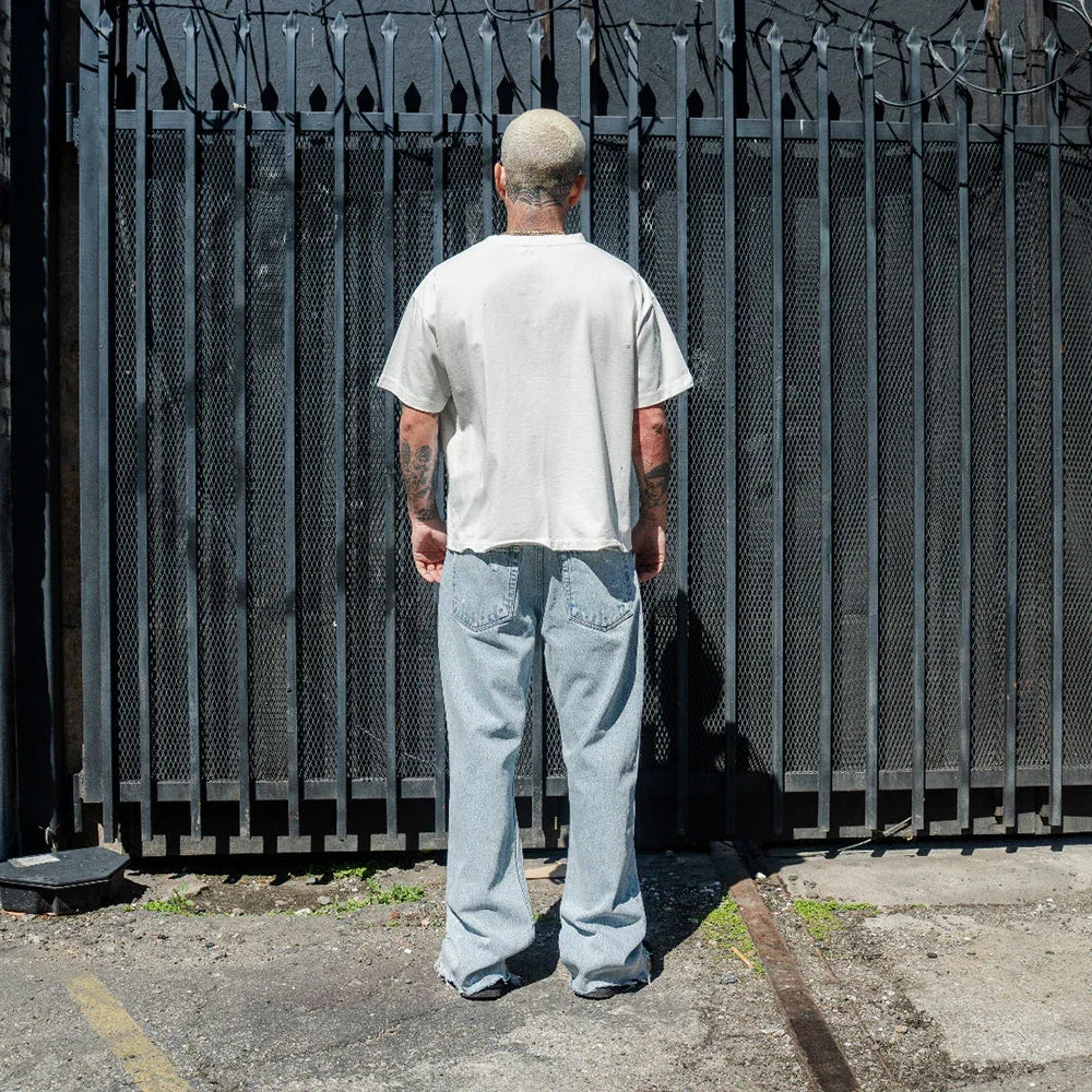 Frayed Baggy Jeans - ASKYURSELF - VENTURER