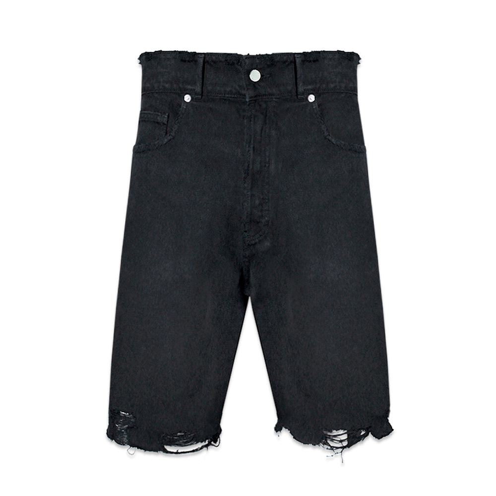 Frayed Baggy Denim Shorts - ASKYURSELF - VENTURER