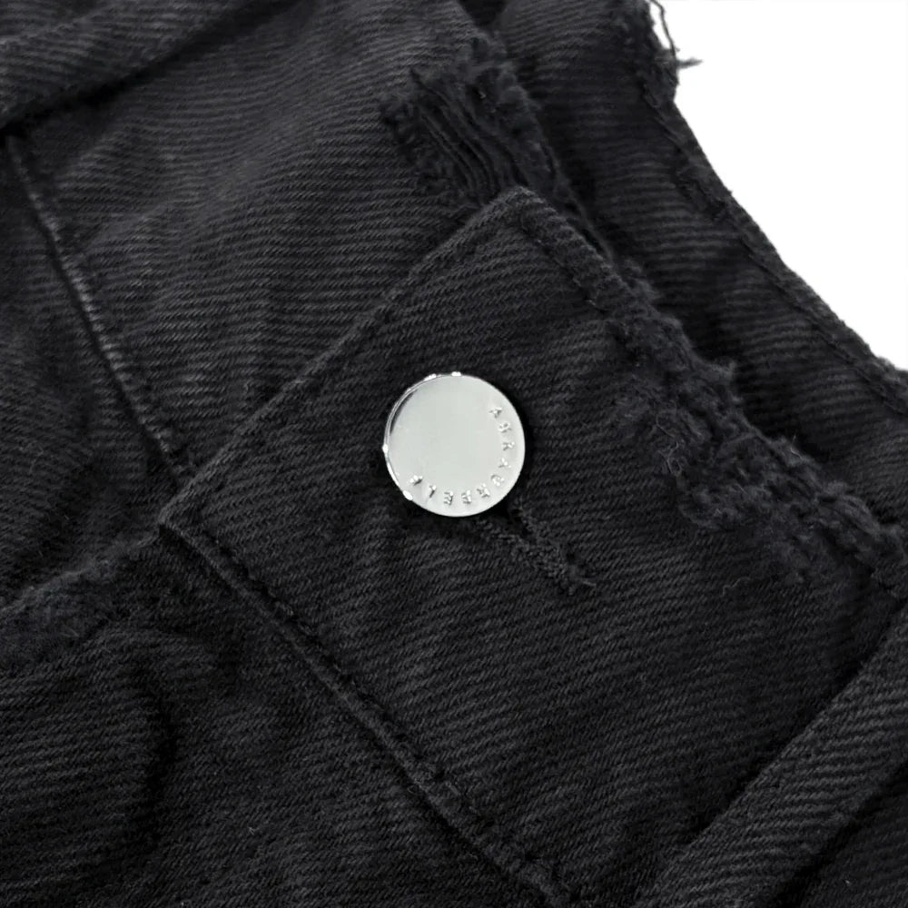 Frayed Baggy Denim Shorts - ASKYURSELF - VENTURER