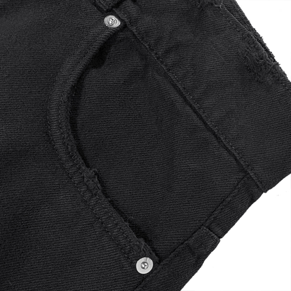 Frayed Baggy Denim Shorts