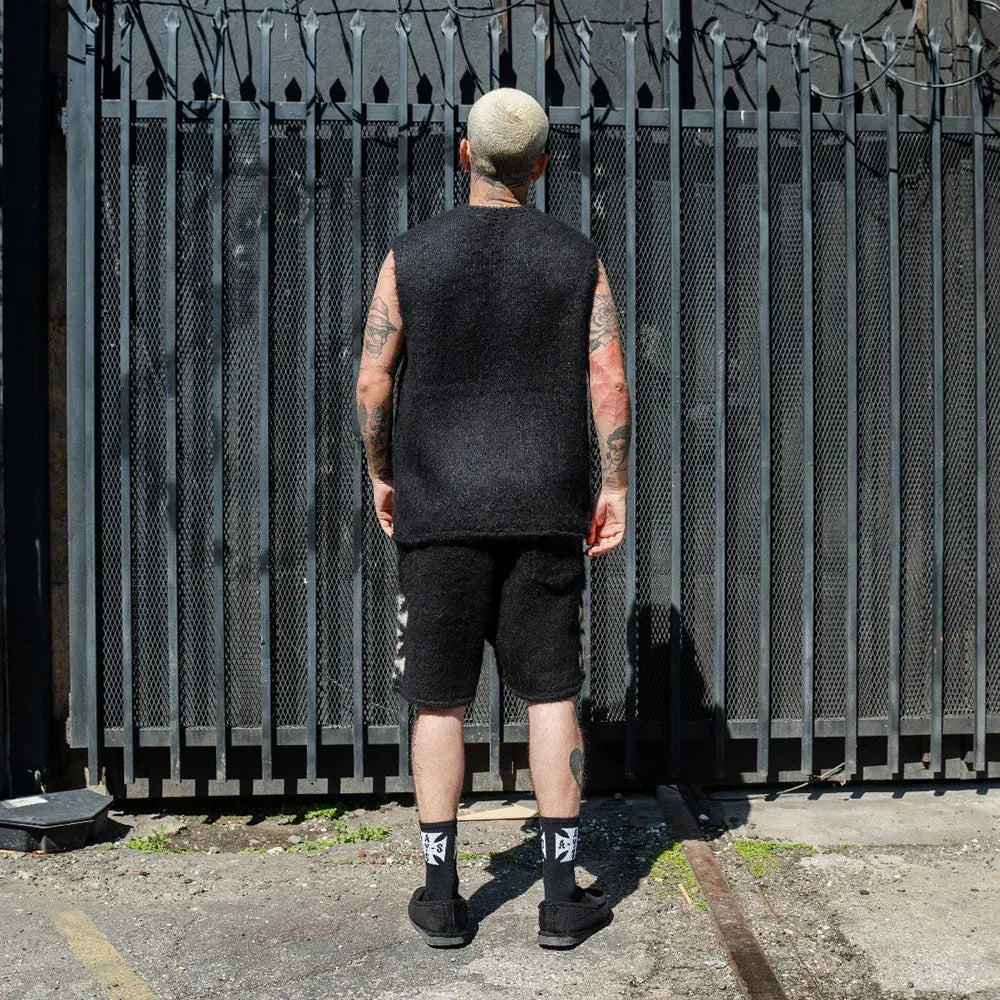 Brushed Cross Knit Shorts - ASKYURSELF - VENTURER