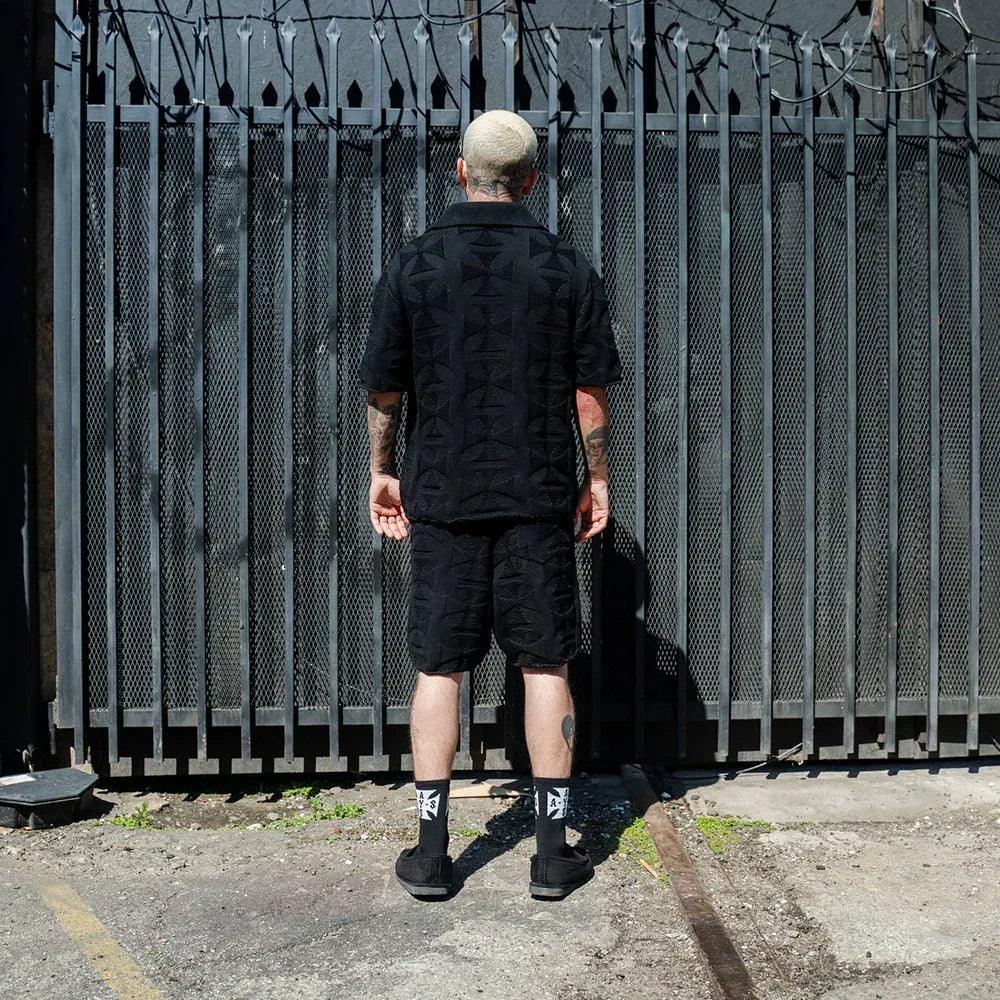 Mono Cross Knit Shorts - ASKYURSELF - VENTURER