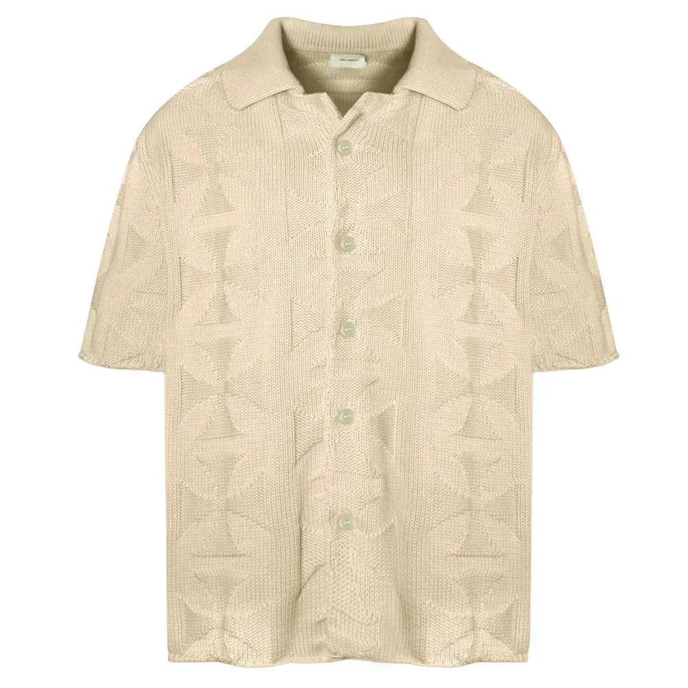 Mono Cross Knit Shirt - ASKYURSELF - VENTURER