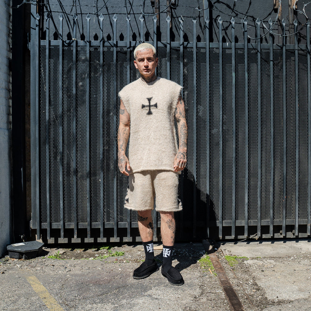 Brushed Cross Knit Tank