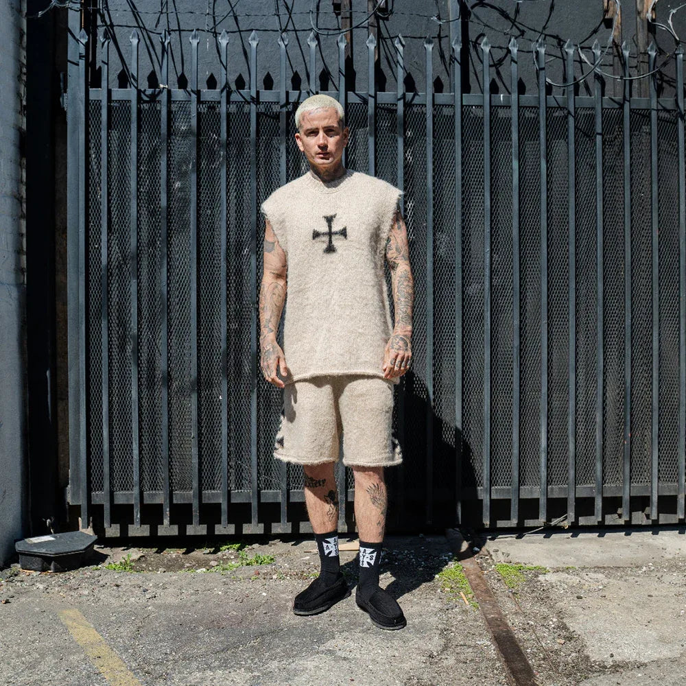 Brushed Cross Knit Tank - ASKYURSELF - VENTURER