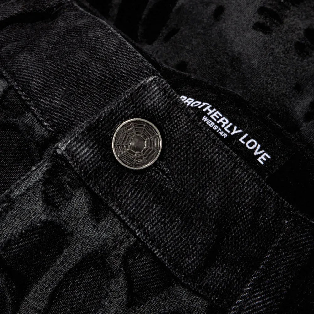 Burnedweb 3/4th Capri Denim - BROTHERLY LOVE - VENTURER