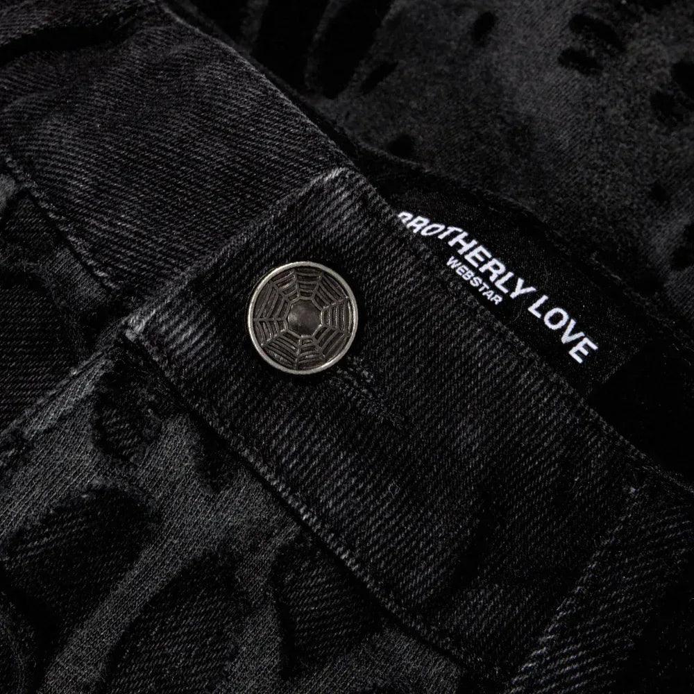 Burnedweb 3/4th Capri Denim - BROTHERLY LOVE - VENTURER