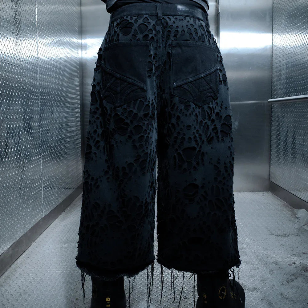 Burnedweb 3/4th Capri Denim - BROTHERLY LOVE - VENTURER