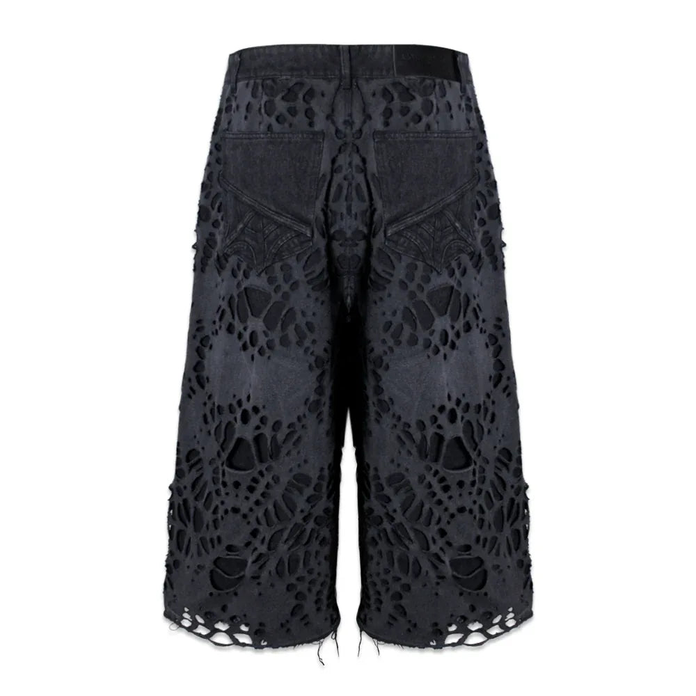 Burnedweb 3/4th Capri Denim - BROTHERLY LOVE - VENTURER