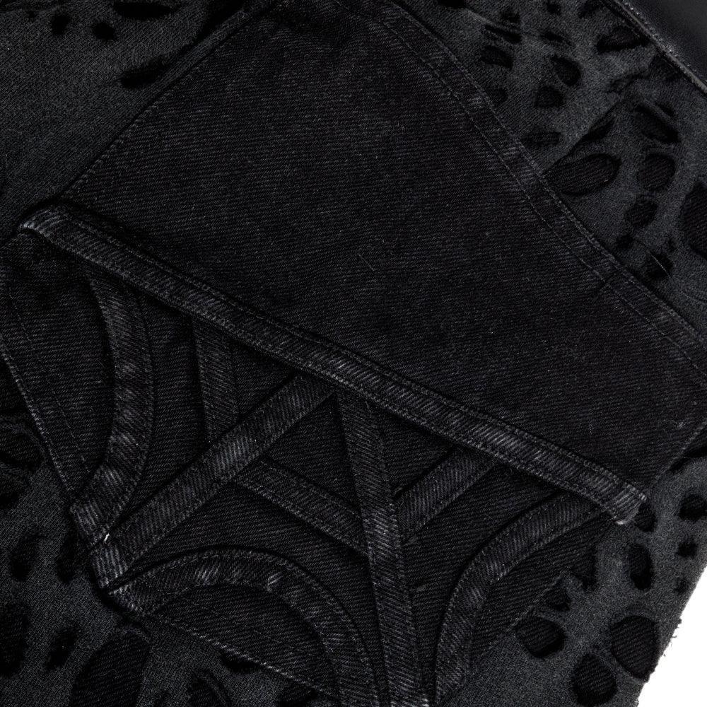 Burnedweb 3/4th Capri Denim - BROTHERLY LOVE - VENTURER